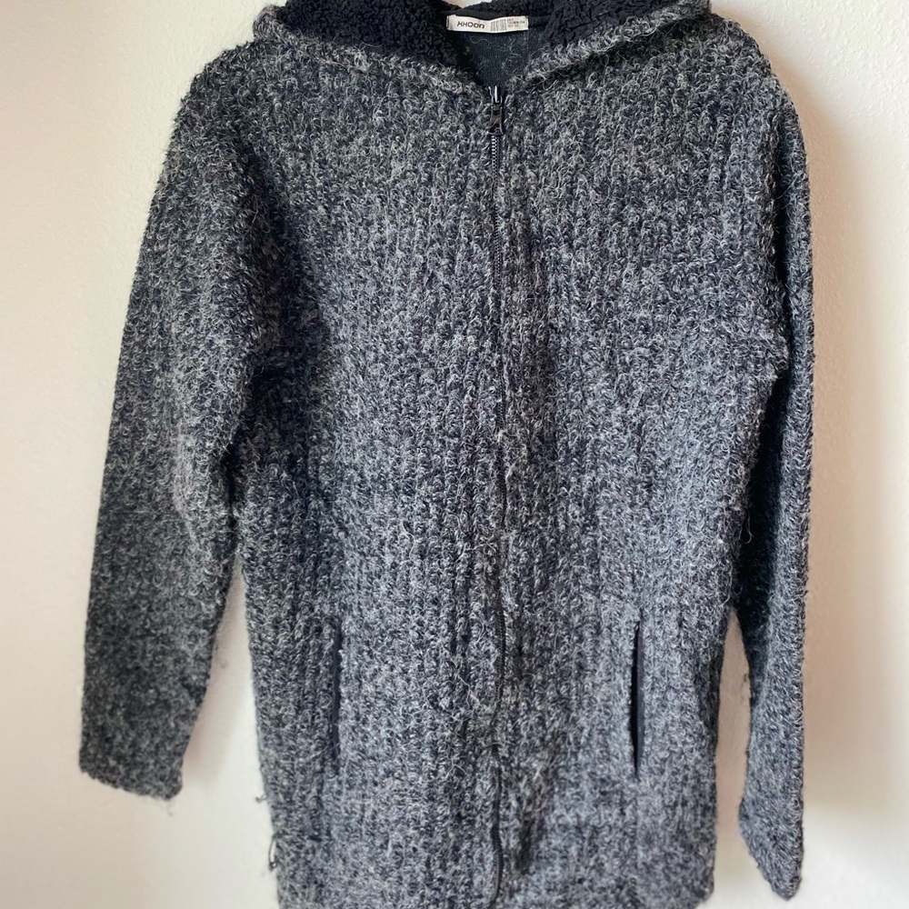 Khoons Men’s Fuzzy Zip Up Sweater